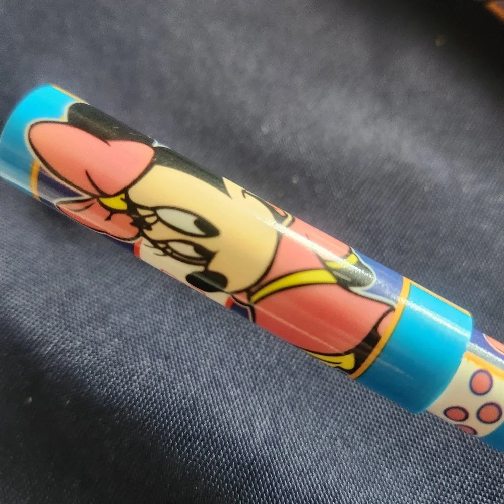 Vintage Disney Pen Set of 3 Mickey Minne National‎ Design Corp Black Ink Lids